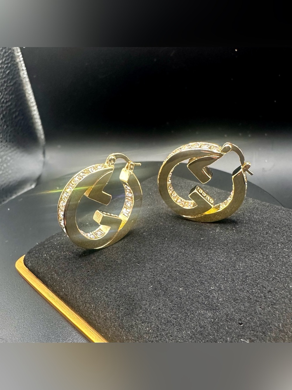 FASION INSPIRED LOGO EARRINGS